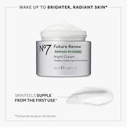 No7 Future Renew Damage Reversal Night Cream - Hydrating Face Moisturizer & Firming Cream to Reverse Visible Signs of Skin...