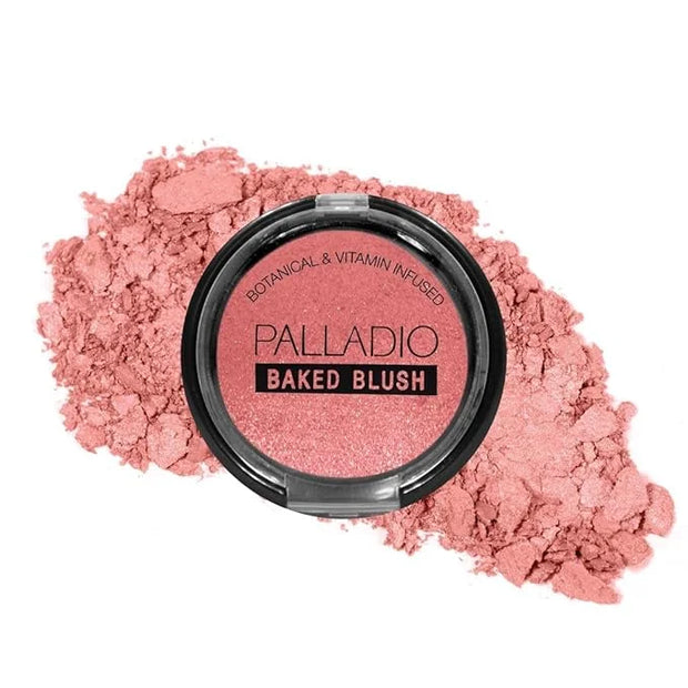 Palladio Baked Blush, Highly Pigmented Shimmery Formula, Easy to Blend and Highly Buildable, Apply Dry for a Natural Glow ...