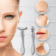 3 Pcs Metal Eye Cream Applicator Tool, Eye Roller Massage Sticks and Makeup Cream Spoon, Facial Massager for Reducing Puff...
