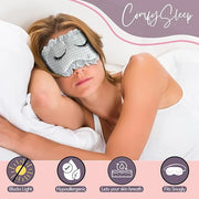 CELESTIAL SILK 100% Silk Sleep Mask for Women with Silk Covered Elastic Strap, Eye Mask for Sleeping (One Size, Charming L...