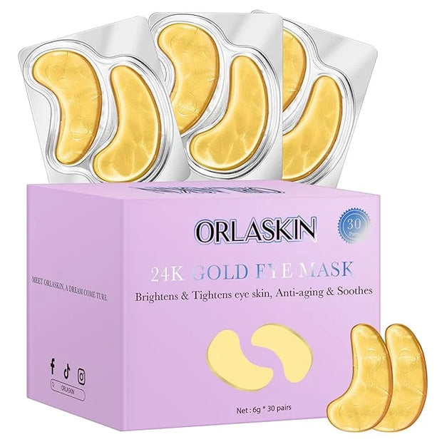 Under Eye Patches,30 Pairs Eye Mask Skin care for Dark Circles, Puffy Eyes, Under eye Bags,Wrinkles,Eye Treatment Skin Car...