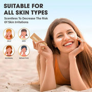 SunsinglesTravel Size Sunscreen, Waterproof/Sweat Proof SPF 50 Protection Fragrance-Free Lotion, PABA-Free Mini Sunscreen ...