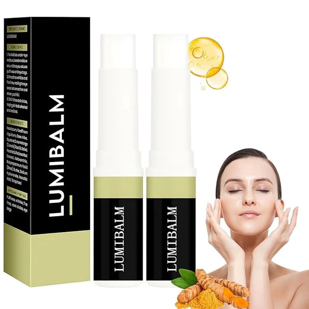 2 PCS Lumibalm Eye Serum Stick, Lumibalm Balm Stick, For Under Eye Bags, Erase Dark Circles Fade Lines, Deeply Moisturizes...