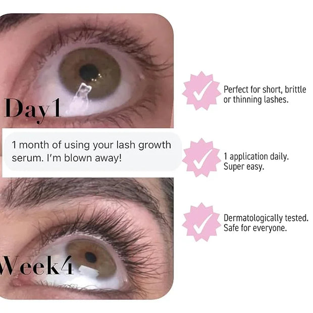 Lash Serum for Eyelash Growth, Makeup Eyelash To Grow Lashes, Lash Boost Serum Lash Enhancing (3mL) - Product Image