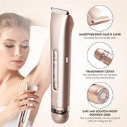2025 New 2-in-1 Electric Shaver & Bikini Trimmer for Women & Womens Electric Razor, IPX7 Waterproof Wet&Dry Body Hair Remo...