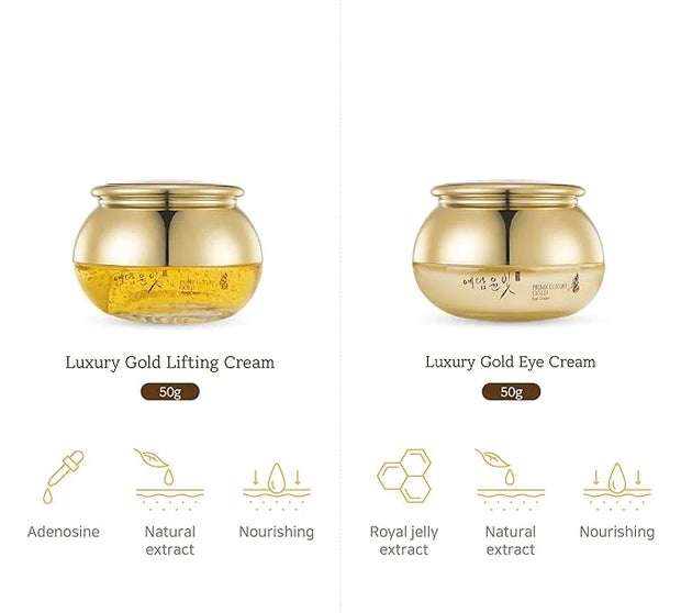 YEDAM YUN BIT Prime Luxury Gold Women Skin Care Set With Skin, Emulsion, Cream, Serum, Wrinkle Care Nourishing And Moistur...