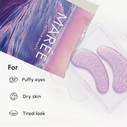MAREE Violet Eye Gels - Marine Collagen Under Eye Patches for Puffy Eyes - Undereye Mask Patches for Women - Moisturizing ...