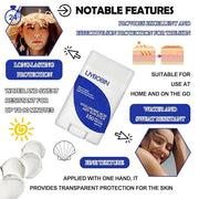 Hyaluronic Acid Moisturizing Sun Stick,SPF 50+ PA++++,Mineral Sunscreen Stick for Face,Beach Defense Sunscreen Stick,Trave...