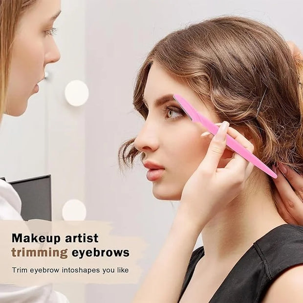 ﻿66PCS Eyebrow Razor Multipurpose Exfoliating Dermaplaning Tool for Face Facial and Eyebrow Shaper with Precision Cover fo...