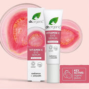 Dr. Organic Vitamin C Eye Serum | Brightening & Illuminating for Dull Under Eyes, Vegan, Natural, Cruelty-Free, Paraben & ...