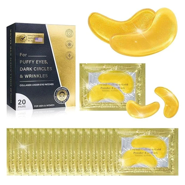 Under Eye Patches - Eye Mask for Puffy Eyes and Dark Circles, Eye Patches with Hyaluronic Acid & Collagen to Reduce Wrinkl...