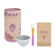 MAD Beauty Make It Your Own Face Mask Set, Self-Care DIY Kit, Lavender Clay Mask Powder Formula, Instructions, Reusable Mi...