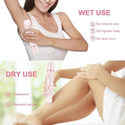 2025 New 2-in-1 Electric Shaver & Bikini Trimmer for Women - Painless Electric Razor for Face, Body & Intimate Areas, Cord...