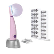 Michael Todd Beauty Sonicsmooth Pro+ Dermaplane Razor for Women Face + Eyebrow trimmer Dermaplaning System w/LED Light Pea...