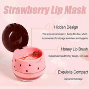 2 Pack Strawberry Lip Sleeping Mask,Plumping
