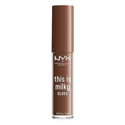 NYX PROFESSIONAL MAKEUP This Is Milky Gloss, Vegan Lip Gloss, 12 Hour Hydration - Milk The Coco (Chocolate Brown) - Produc...