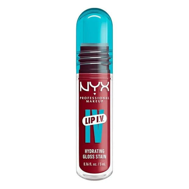 NYX PROFESSIONAL MAKEUP Lip IV Hydrating Glossy Lip Stain with 12HR Hydration - Berry Thirsty (Red) - Product Image