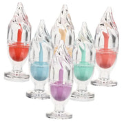 6pcs Ice Cream Lip Gloss Tubes Empty Diy Lipstick Containers Stylish Refillable Holders for Homemade Cosmetic Fun for Trav...