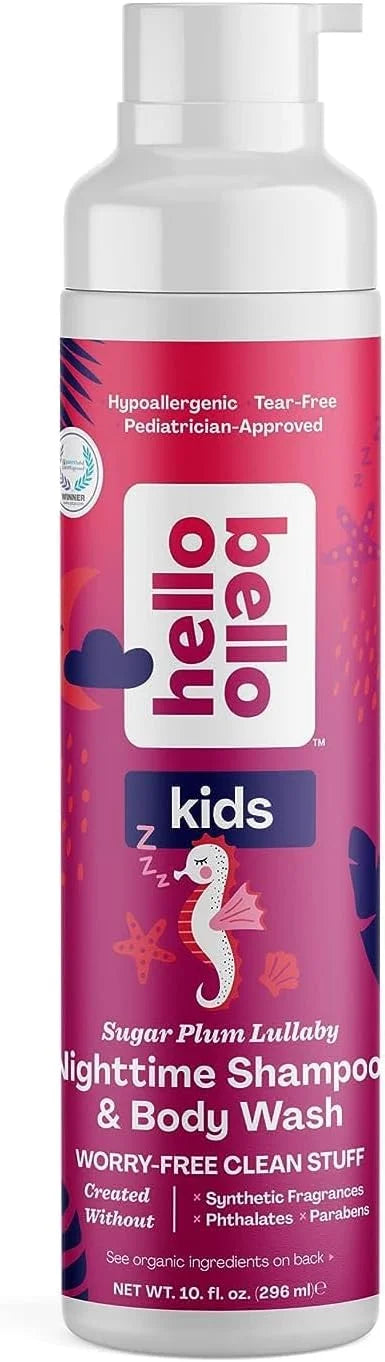 Hello Bello Kids Shampoo and Body Wash, Gentle Hypoallergenic Tear-Free Formula, Vegan and Cruelty-Free, Creamy Coconut Sc...