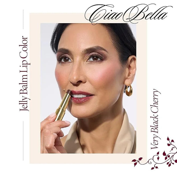 LAURA GELLER NEW YORK Jelly Balm Hydrating Lip Color Duo - Very Black Cherry + Sugar & Spice - Holiday 2024 - Product Image