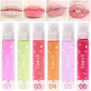 6PCS Roll On Lip Gloss Set, Fruity Flavors Moisturizing Lip Oil,Kids Lip care,Transparent Plumping Lip Gloss,Kid Friendly,...