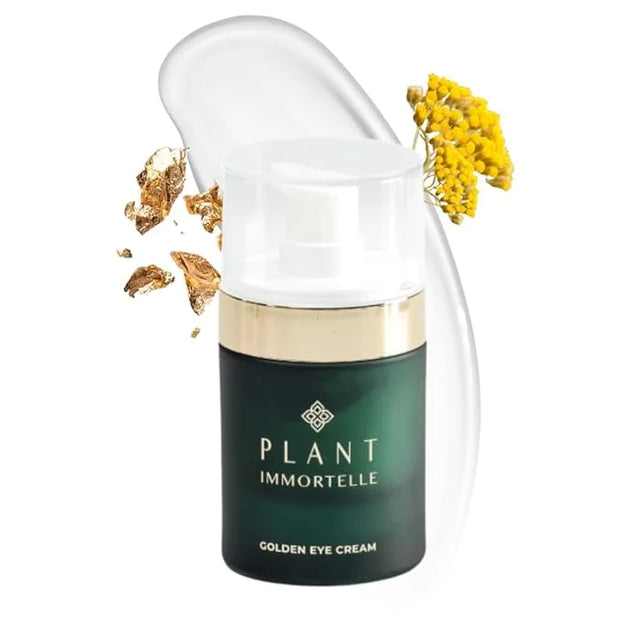 Golden Under Eye Cream - Hydrating Face Cream with Bakuchiol, Helichrysum Intensive Under Eye Renewal, Moisturizer Eye Cre...