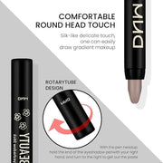 evpct Ginger Matte Cream Eye Shadow Brightener Sticks Set for Eyes, Ginger Matte Pencil Eye shadow Applicator Stick Pen Pa...