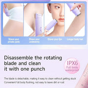 New Pinsliee Electric Razors for Women, Glowhave Double Headed Bikini Trimmer, Body Hair Shaver, Travel Razors for Women, ...