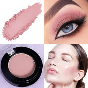 Monochrome Matte Eyeshadow Makeup Palette, Highly Pigmented Cocoa Red Color Eyeshadow Palette,Matte Pressed Powder Eye sha...