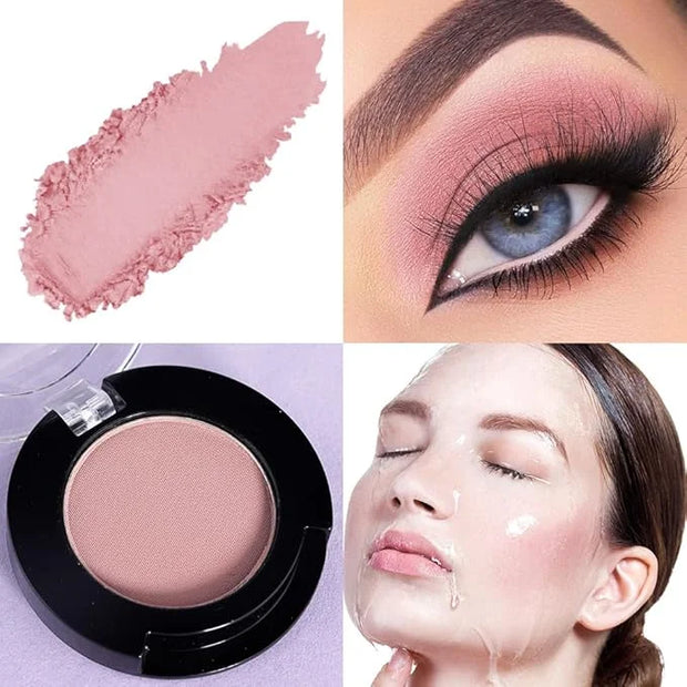 Monochrome Matte Eyeshadow Makeup Palette, Highly Pigmented Cocoa Red Color Eyeshadow Palette,Matte Pressed Powder Eye sha...