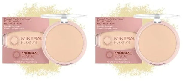 Mineral Fusion Pressed Powder Foundation, Neutral 1-0.32oz ea (Pack of 2) - Product Image