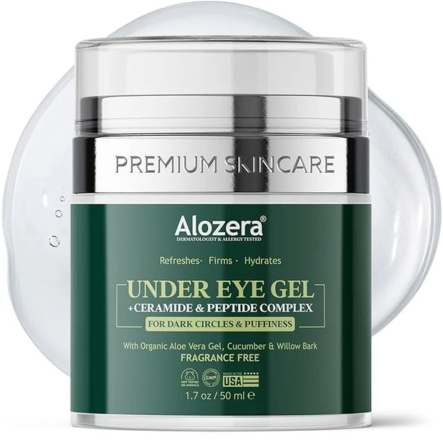 Under Eye Gel Cream – Reduces Dark Circles & Puffiness, Repairs & Moisturizes, Hydrating and Refreshing Formula for Under ...