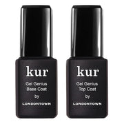 LONDONTOWN kur Gel Genius Gel-Like Set, Top Coat & Base Coat Set For Long Lasting Manicure - Product Image