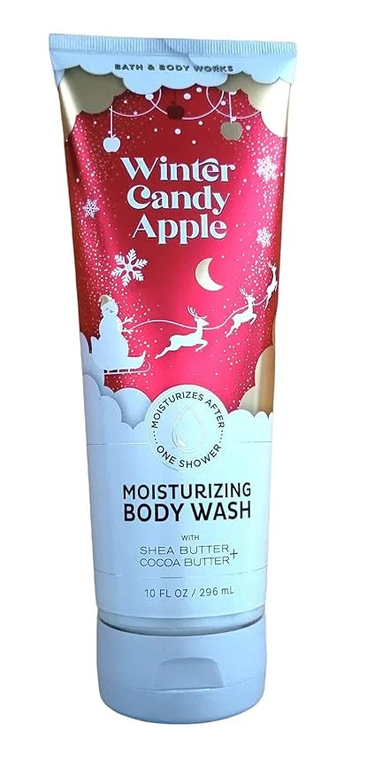 Bath and Body Works Moisturizing Body Wash 10 oz (Winter Candy Apple) - Product Image
