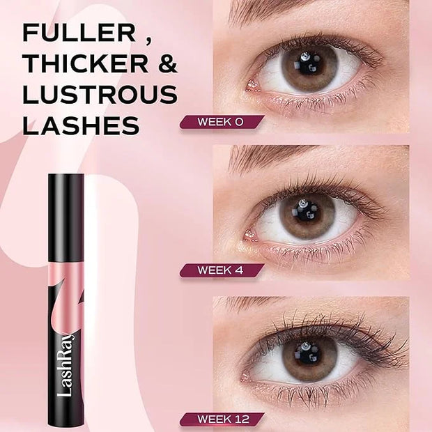 Lash Serum for Eyelash Growth: LashRay Eyelash Enhancing Serum to Grow Longer Thicker Eyelashes and Eyebrows - Product Image