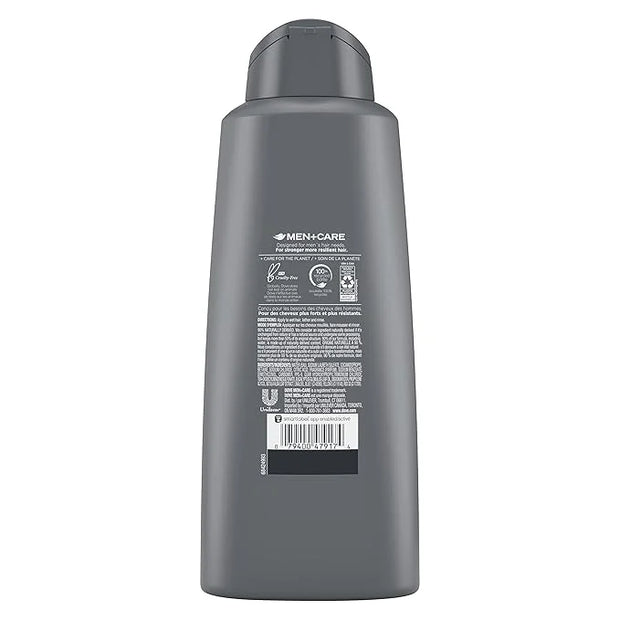 DOVE MEN + CARE 2 in 1 Shampoo Conditioner Eucalyptus + Birch 3 Count For Healthy-Looking Hair Naturally Derived Plant Bas...
