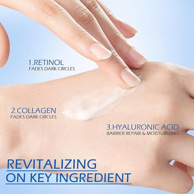 Retinol Eye Cream, Hydrating Under Eye Care Daily Wrinkle Cream, Infused with AHA30% to Smooth and Hydrate Skin, Eye Crea ...
