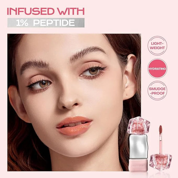 Mistine Lip Gloss Lip Oil Lip Plumber Non-sticky Tinted Lip Gloss for Women Infused with 1% Peptide Finish Lip Tint Hydrat...