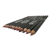 Italia Deluxe Lip Liner Ultra Fine Long-Lasting Pack of 12 and Max Makeup Cherimoya Ultra Fresh Clean Clear Lipgloss Set V...