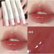 Hydrating Jelly Lip Gloss, Long-Lasting Waterproof Non-Stick Cup Lip Glaze Set, Moisturizing Tinted Lip Balm, Mirror-Like ...