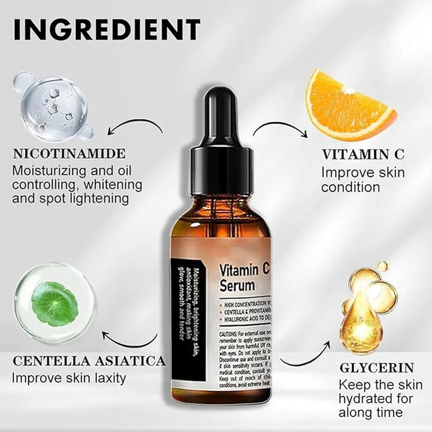 Crema de Baba de Caracol Original, Vitamin C Facial Serum 1.01 Oz, Snail Mucin 92% Moisturizer Daily Face Gel Cream1.76 Oz...