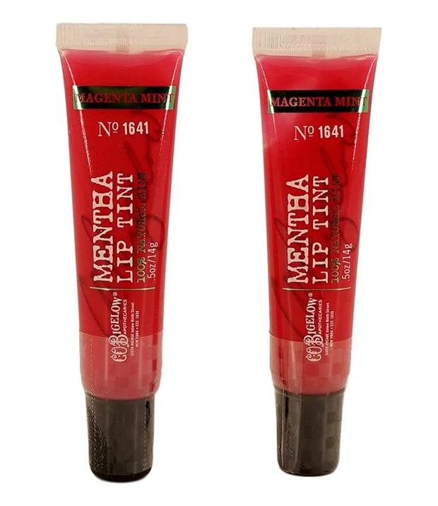 Bath And Body Works Bigelow Set of Two (2) Mentha Lip Tint 5 oz Magenta Mint - Product Image