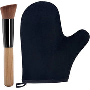 2 Piece Self Tanning Mitt Applicator Set, 1 Self Tanning Glove and 1 Self Tanner Brush, Tan Mitt for Self Tan Sunless Tan ...