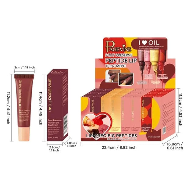 4 Pack Lip Gloss Set of Lip Gels, Tinted Lip Balm to Deepen & Enhance Moisturizing Jelly Lip Gloss - Everyday Lip Makeup -...