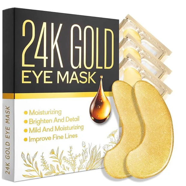 24 Pairs Under Eye Patches for Puffy Eyes and Dark Circles, Collagen Under Eye Mask Skin Care Products, Snail Mucin Eye Pa...