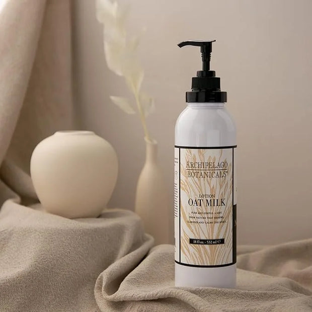 Archipelago Botanicals Oat Milk Lotion, Nurturing and Soothing Daily Lotion for Dry Skin, Scented Body Lotion Free from Pa...