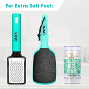 Onyx Professional Cracked Heel Repair Balm Stick for Dry Cracked Feet Treatment, Tea Tree Scent, 2 pack - Moisturizing Foo...