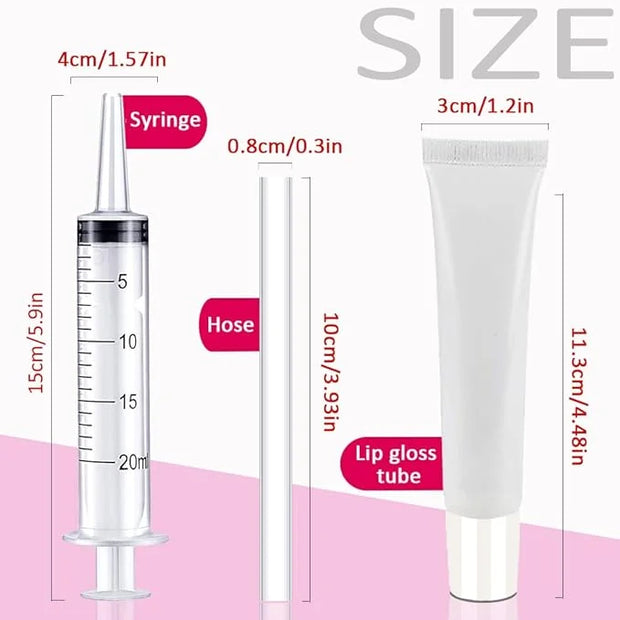 AMORIX 50PCS Lip Gloss Tubes 20ml White Cap Lip Gloss Containers Empty Refillable Cosmetic Squeeze Lipgloss Tubes + 2 x 20...