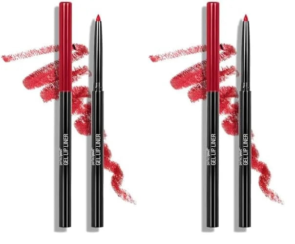 wet n wild Lip Liner Perfect Pout Matte Retractable Gel Lip Liner Pencil, Red The Scene (Pack of 2) - Product Image