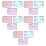 15 Pairs Eyelash Extension Under Eye Pads Cloud Shaped Reusable Silicone Lash Grafting Eye Pads Blue - Product Image